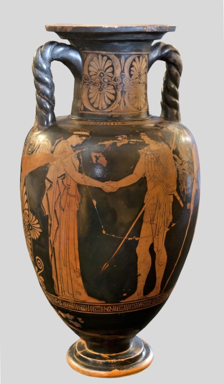 Amfora ze sceną pożegnania, Grecja, ok. 440 p.n.e., Muzeum Pałacu Króla Jana III w Wilanowie, fot. W. Holnicki
