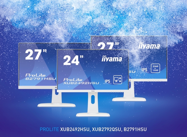 Białe monitory iiyama na Święta