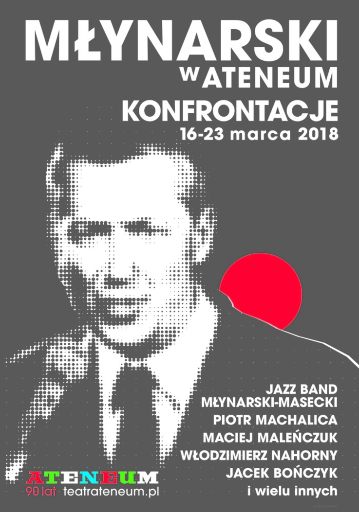 Festiwal „Młynarski w Ateneum - Konfrontacje” - plakat