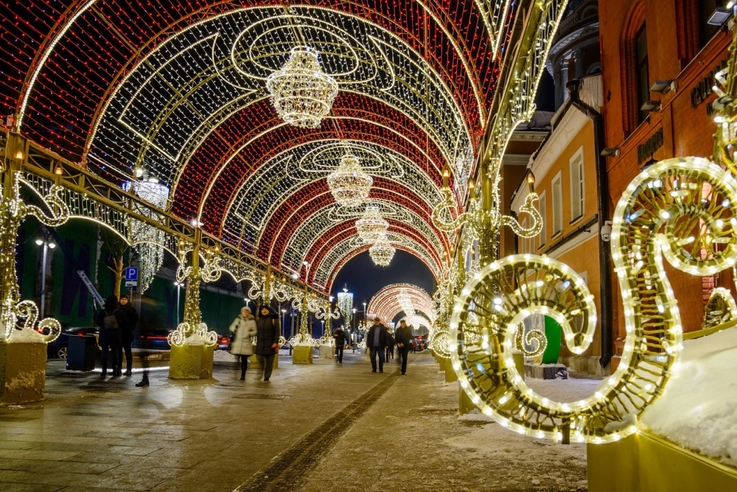 Multidekor - świetlny tunel, Moskwa (1)