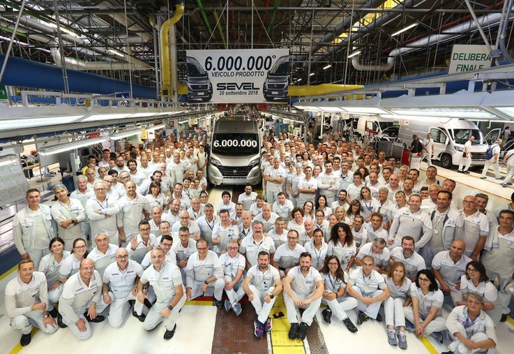 Sześć milionów samochodów w Sevel, fabryce Ducato