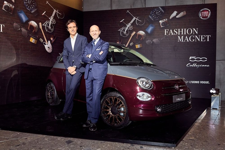 Emanuele Farneti, dyrektor Vogue Italia i L’Uomo Vogue oraz Luca Napolitano, dyrektor marek Fiat i Abarth na region EMEA