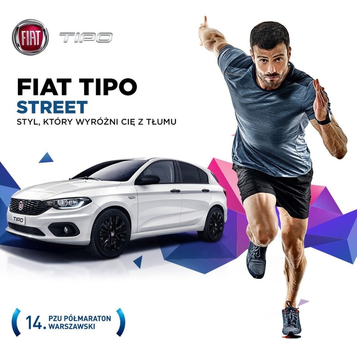 Fiat po raz trzeci partnerem Fundacji „Maraton Warszawski”