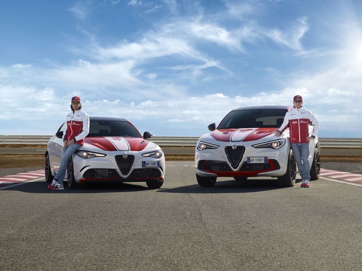 FCA Polska/Antonio Giovinazzi i Kimi Räikkönen z nową serią specjalną Alfa Romeo Giulia i limitowaną edycją Stelvio Quadrifoglio Alfa Romeo Racing