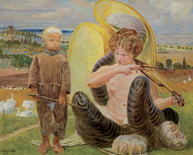 Jacek Malczewski „Pastuszek i chimera”, 1905