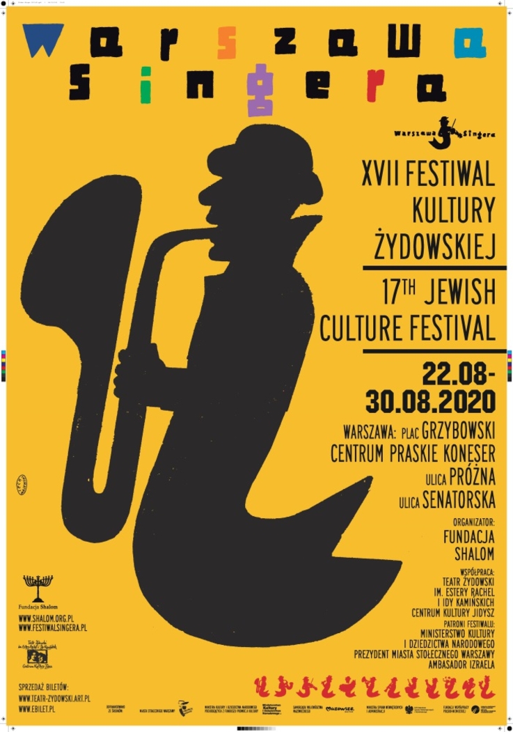 XVII Festiwal Kultury Żydowskiej Warszawa Singera - plakat