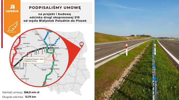 GDDKiA/S19-Bialystok-Ploski - podpisanie umowy