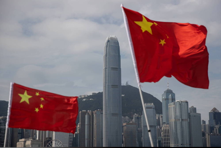 
								Pro-China supprters celebrate National Day in Hong Kong
							