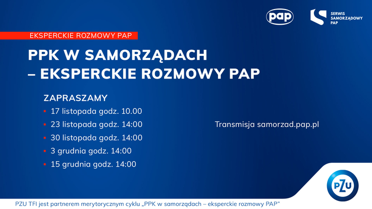 PPK w samorządach – eksperckie rozmowy PAP - grafika