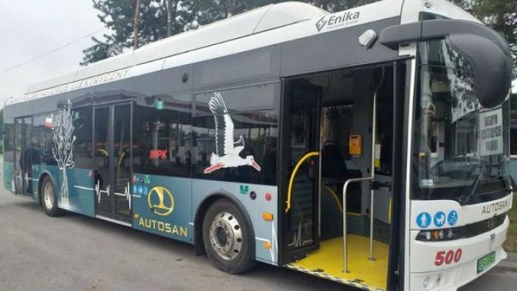 Fot. elektryczny autobus Sancity marki Autosan (MZDiT)