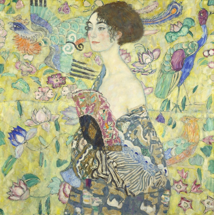 Fot. Markus Guschelbauer - Gustav Klimt, Dame mit Fächer, 1917-18 Leihgabe aus Privatbesitz © Belvedere, Wien