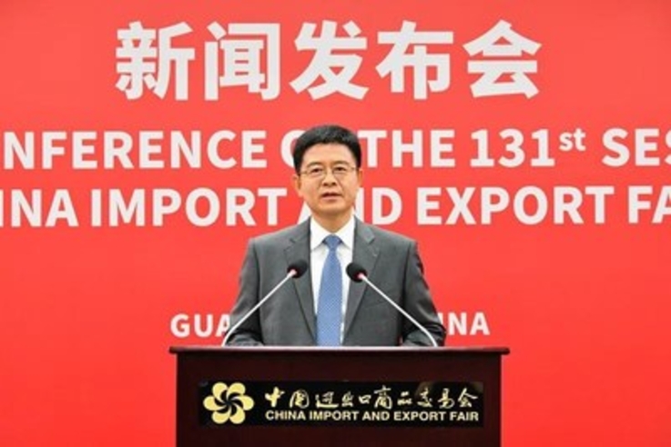 Canton Fair - Xu Bing, rzecznik Targów Kantońskich i zastępca dyrektora generalnego Chińskiego Centrum Handlu Zagranicznego