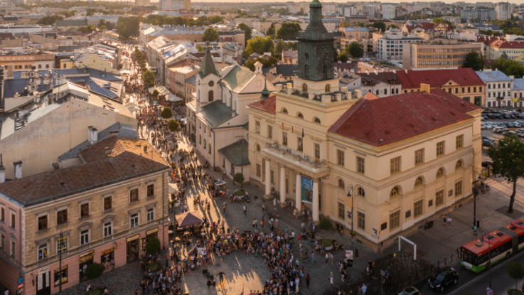 Lublin z lotu ptaka; Fot. Miasto Lublin