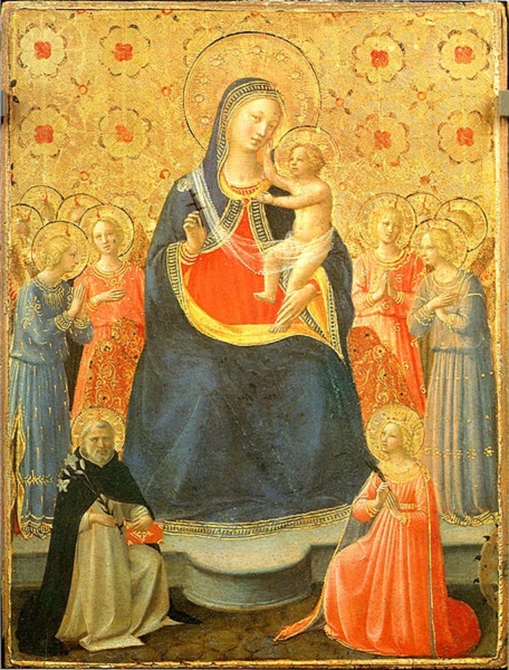 Zamek Królewski w Warszawie – Muzeum - "Madonna z Dzieciątkiem i świętymi Dominikiem i Katarzyną Aleksandryjską", Fra Angelico
