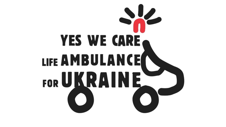 KIK/YES, WE CARE! Life ambulance for Ukraine - logo