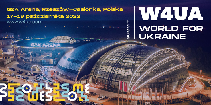 G2A Arena - World for Ukraine Summit 2022, grafika