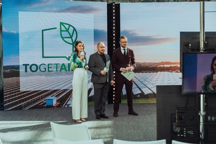 TOGETAIR 2023: Agata Śmieja, TGA; Przemysław Białkowski, Zielona Interia; Artur Beck, Creative Harder